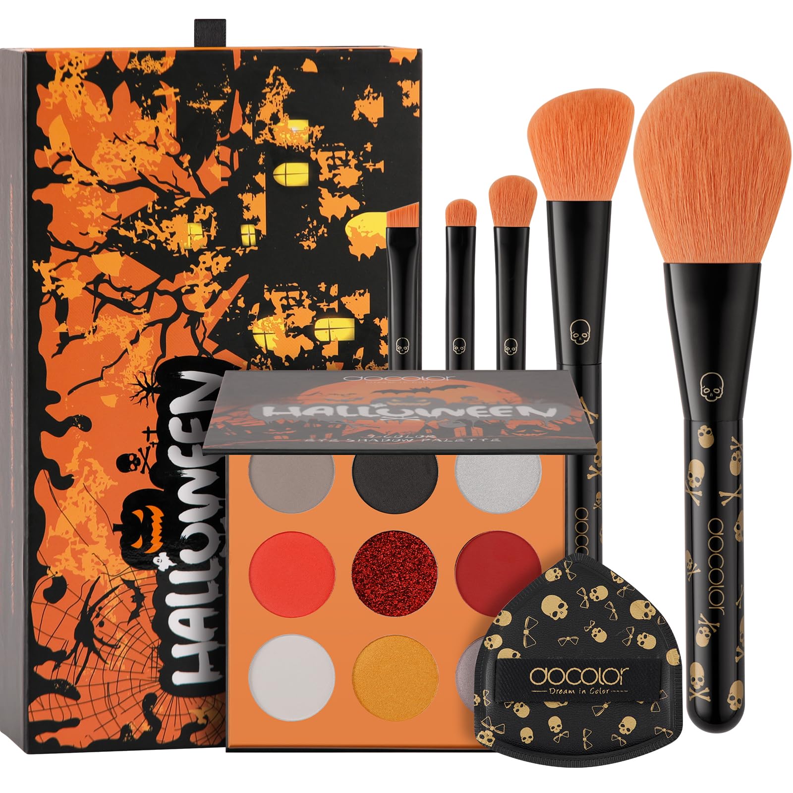 Amazon.com: docolor 4-in-1 Halloween Gifts, Makeup Gift Set for
